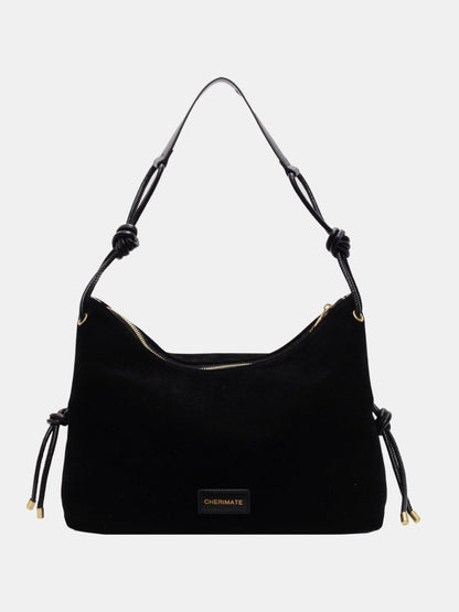 Suede Large Shoulder Bag