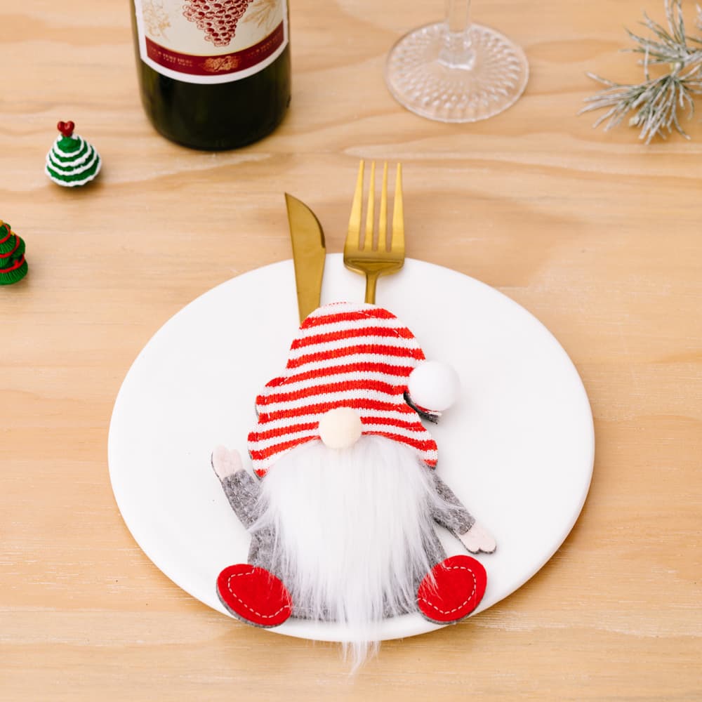 3-Piece Faceless Gnome Cutlery Holders