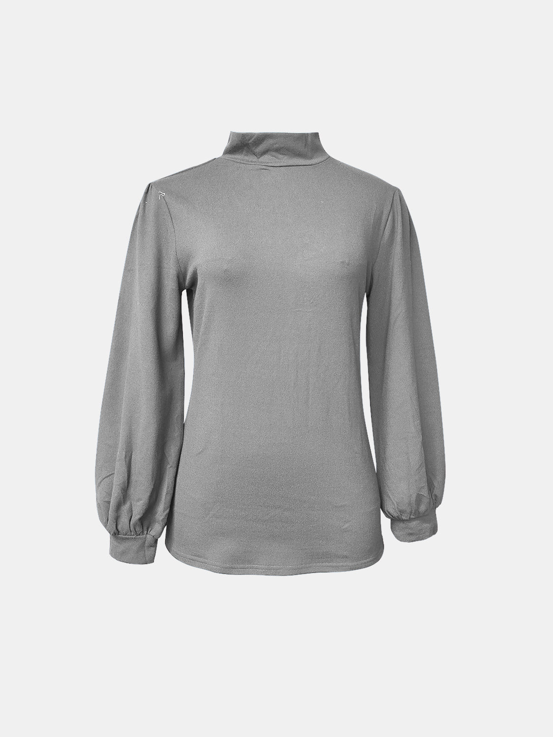 Full Size Mock Neck Long Sleeve T-Shirt