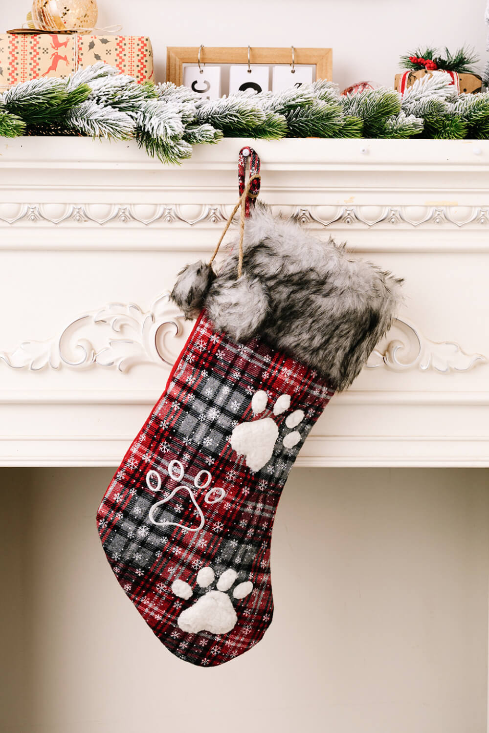 2-Pack Plush Christmas Stockings