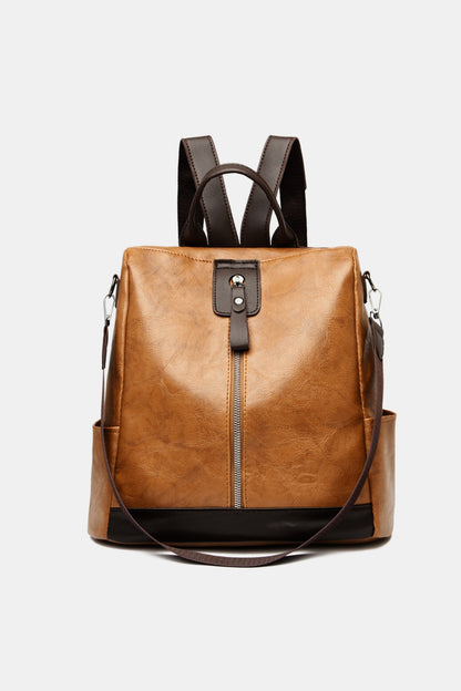 PU Leather Backpack Bag